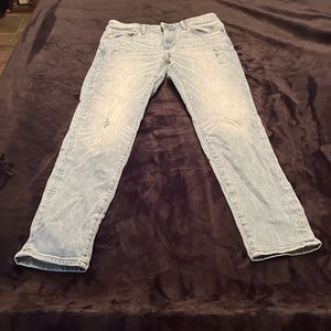 American Eagle athletic skinny blue jeans, size 30x30